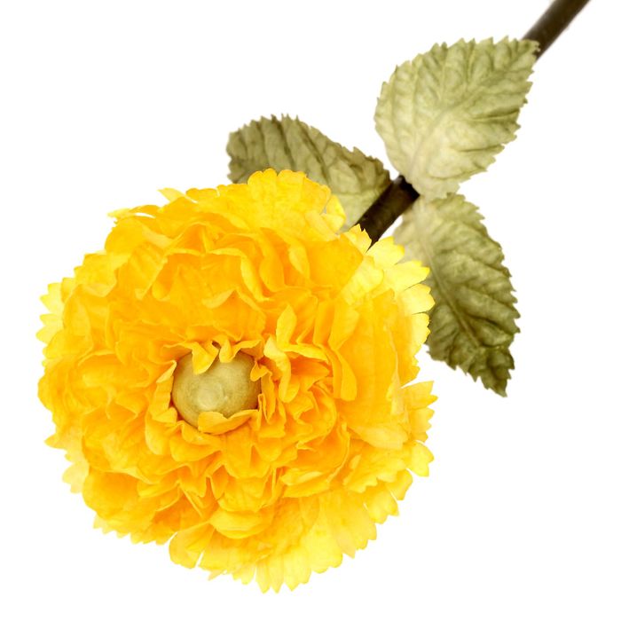 Декоративный цветок "Жёлтый георгин"