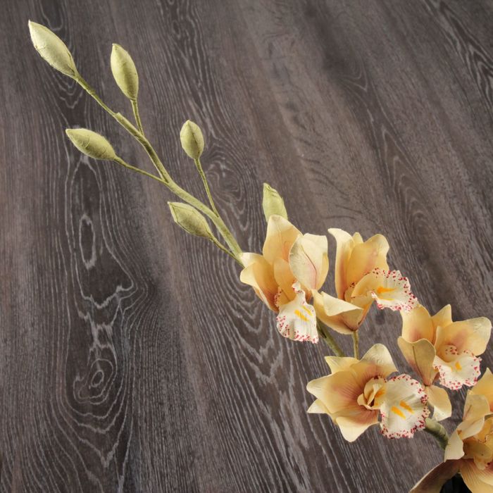 Декоративный цветок "Орхидея цимбидиум", нежный персик