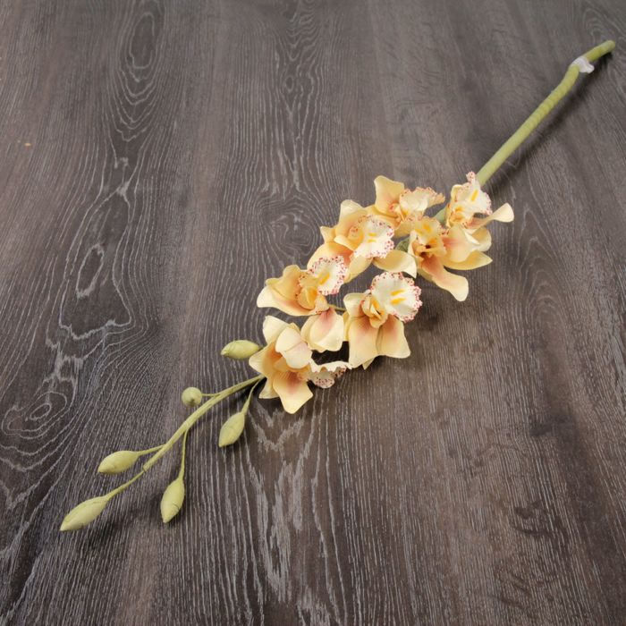 Декоративный цветок "Орхидея цимбидиум", нежный персик