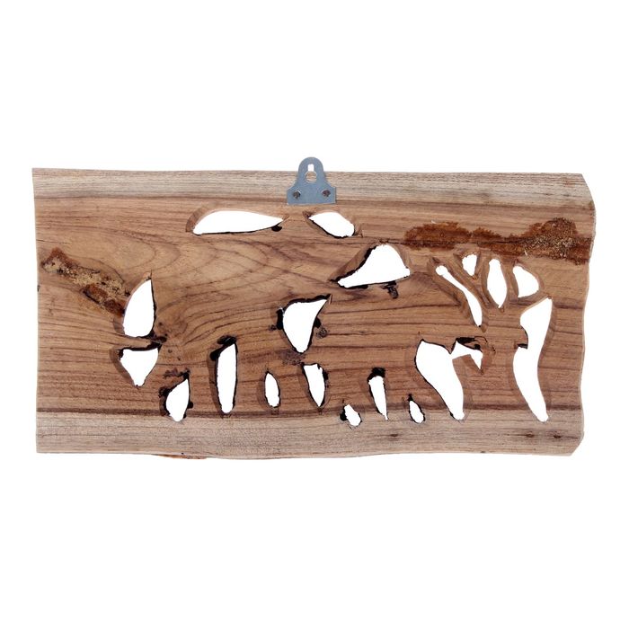 Панно "Два слона и деревья"