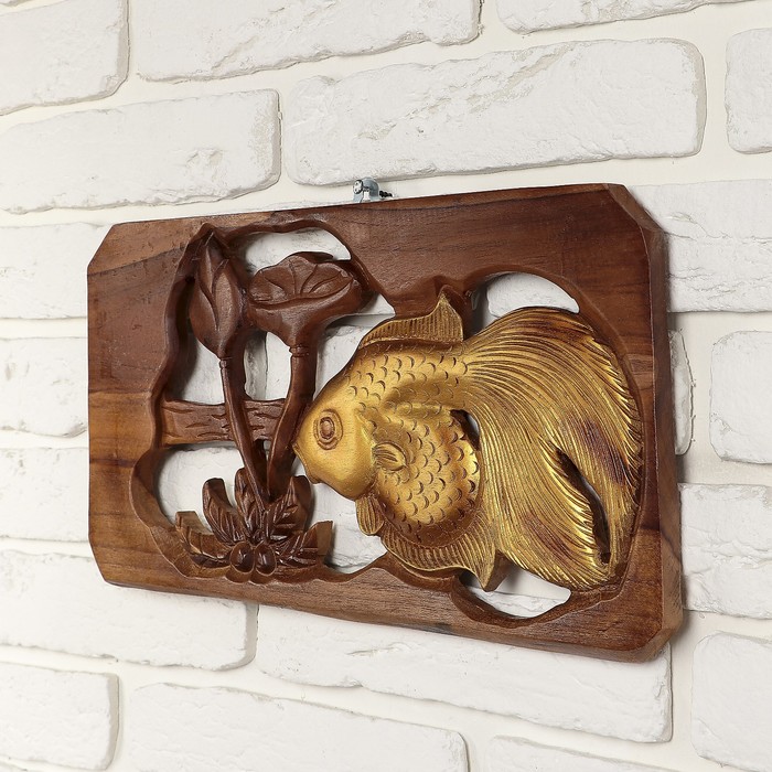 Пано дерево "Пруд", 19x14 см, МИКС