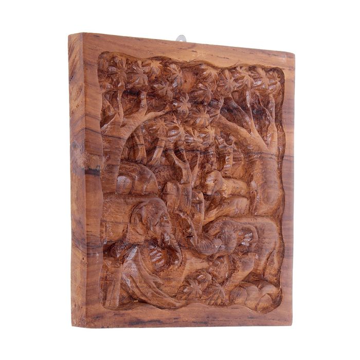 Панно "Слоны в чаще"