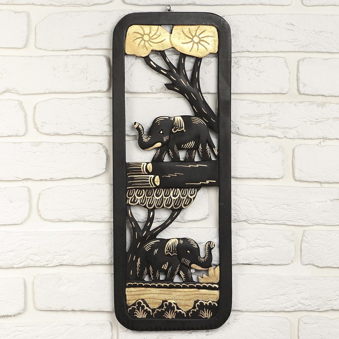 Панно "Слоны"