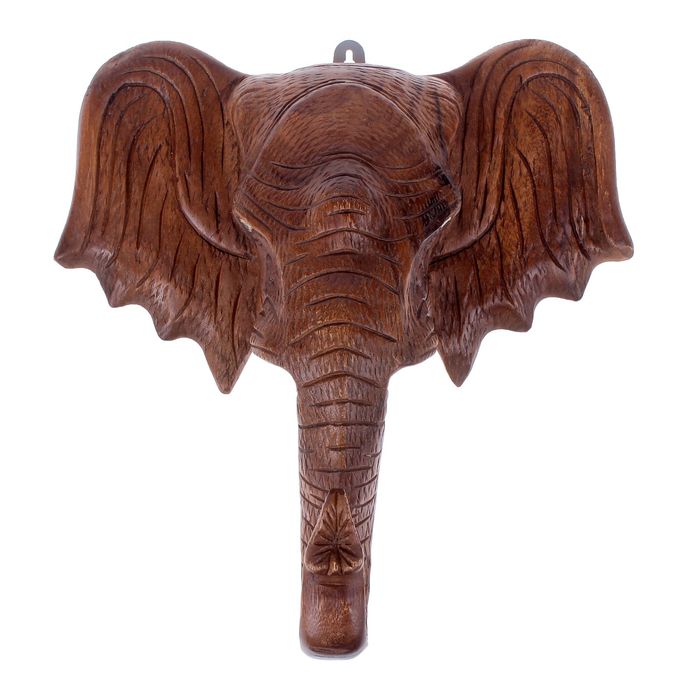 Панно "Голова слона хобот вверх"