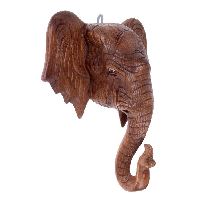 Панно "Голова слона хобот вверх"