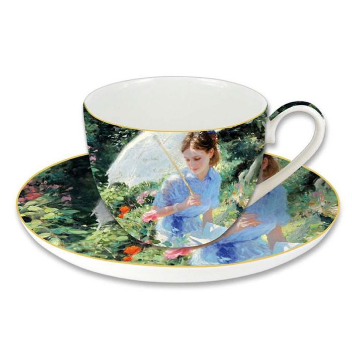 Чашка с блюдцем "Летний день"