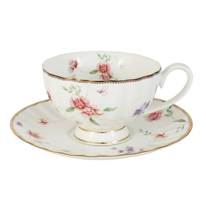 Чашка с блюдцем "Флёр"