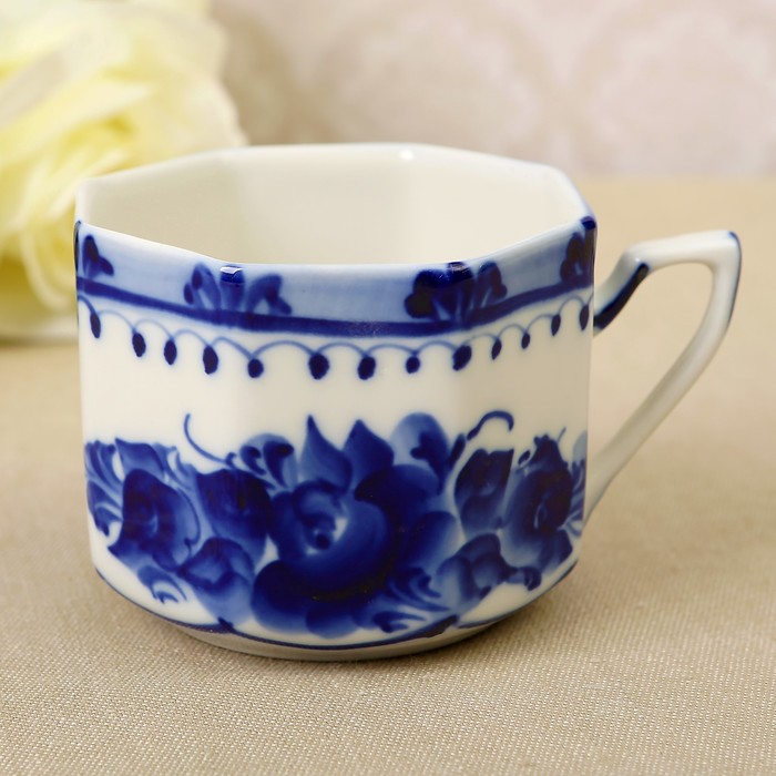 Кружка «Милый друг», гжель, кобальт, 2 сорт