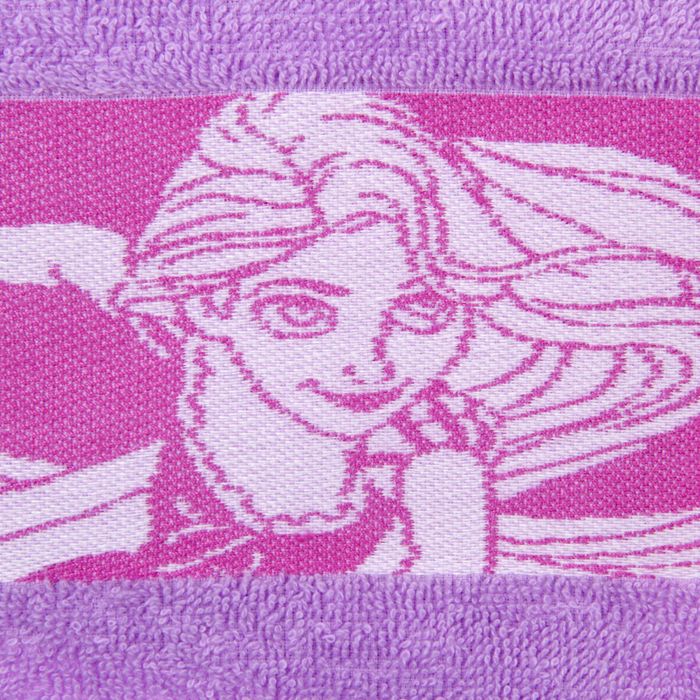 Полотенце махровое "Рапунцель" Принцессы: Рапунцель, 30х70 см, 100% хлопок 370гр/м2