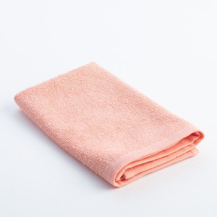 Полотенце махровое "Экономь и Я" 30х30 см бордо, 100% хлопок, 340 г/м2