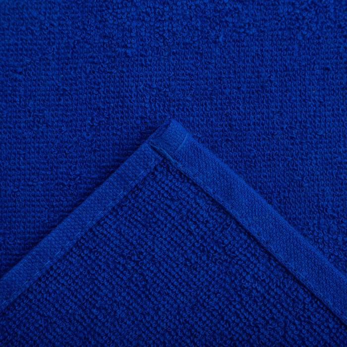 Полотенце махровое "Экономь и Я" 30х30 см синий, 100% хлопок, 340 г/м2