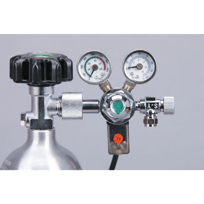 Редуктор СО2 фронтальный с электромагнитным клапаном.