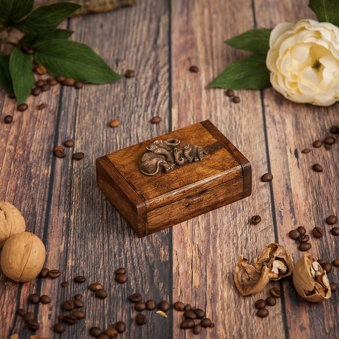 Шкатулка "Слоники. Мамина нежность"