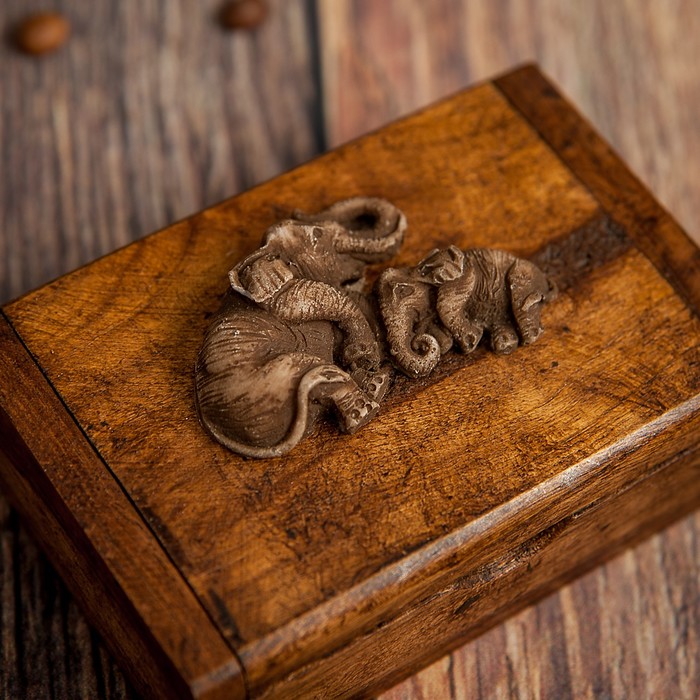 Шкатулка "Слоники. Мамина нежность"