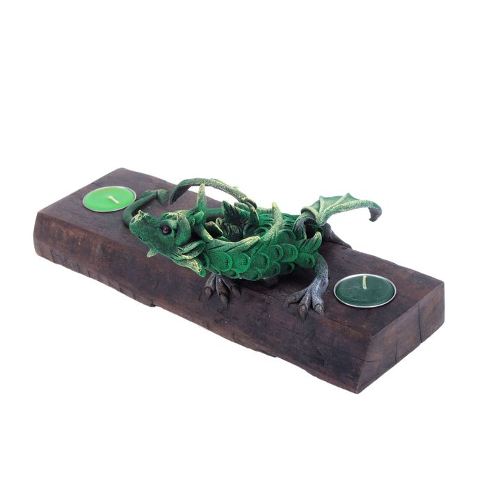 Подсвечник на 2 свечи "Дракон", МИКС