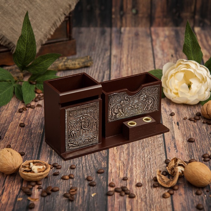 Набор настольный с гравировкой "Слоны"