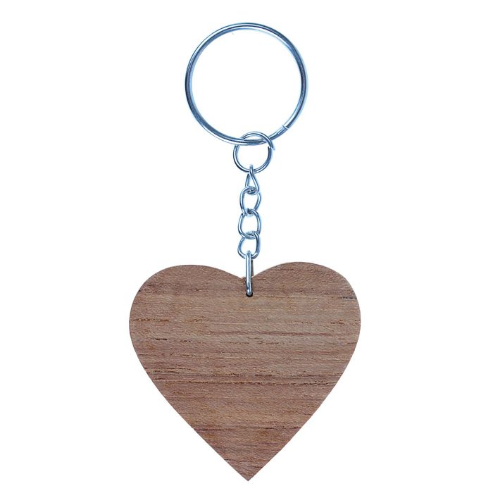 Брелок с гравюрой "Слоник", сердечко