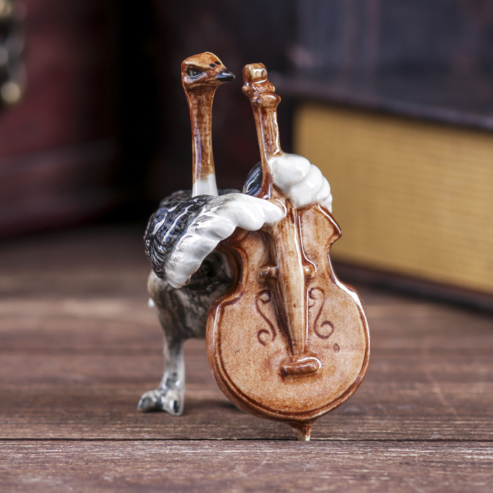 Сувенир "Страус с виолончелью"