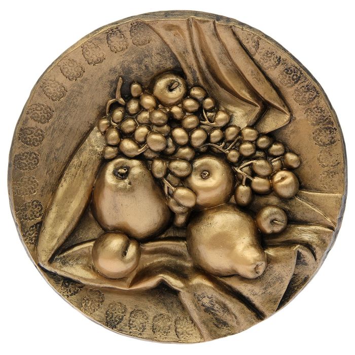 Панно "Фрукты" бронза 30см