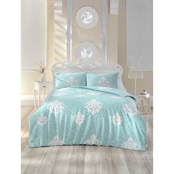 КПБ RANFORCE SNAZZY 2 сп., размер 240х260, 200х220, 50х70-2 шт., цвет ментол, ранфорс 115 г/м2   192