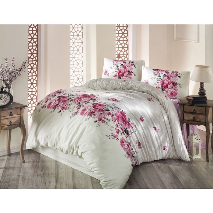 КПБ RANFORCE BELISSA 2 сп., размер 240х260, 200х220, 50х70-2 шт., цвет кремовый, ранфорс 115 г/м2