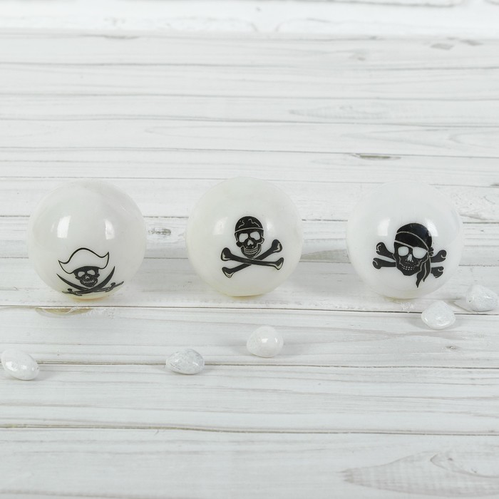 Мяч световой "Череп" 5,5 см, виды МИКС