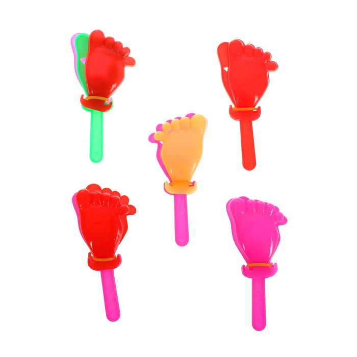 Трещотка "Стопа", цвета МИКС