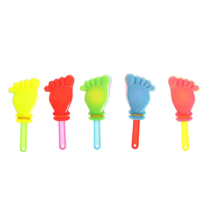 Трещотка "Стопа", цвета МИКС