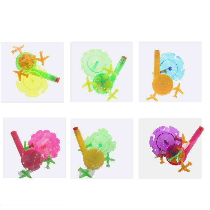 Набор 2 предмета: свисток, волчок, цвета МИКС