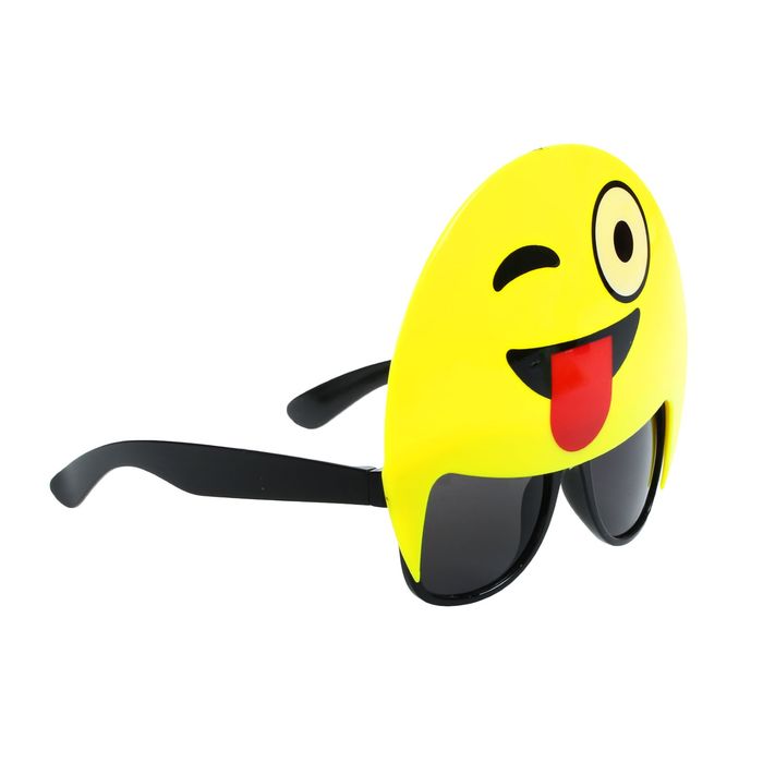Карнавальные очки "Смайлик" подмигивает с языком