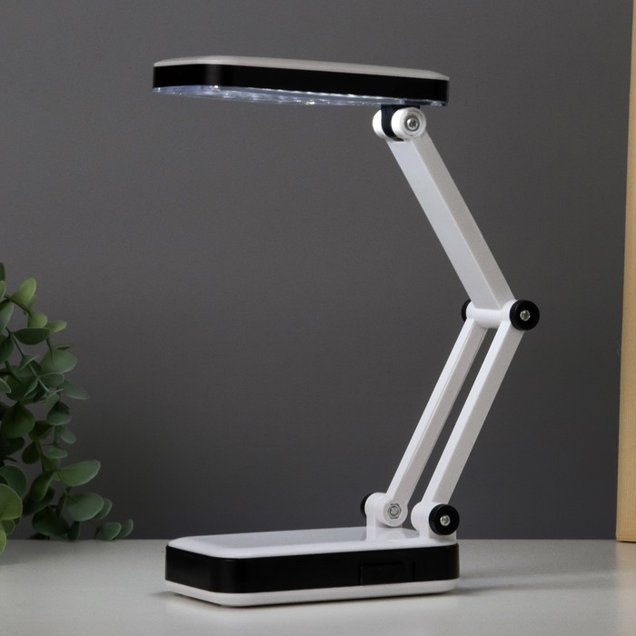 Лампа настольная LED 24 диода "Инновация" складная usb, от батареек 27,5х7х12,5 см
