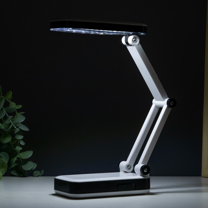 Лампа настольная LED 24 диода "Инновация" складная usb, от батареек 27,5х7х12,5 см