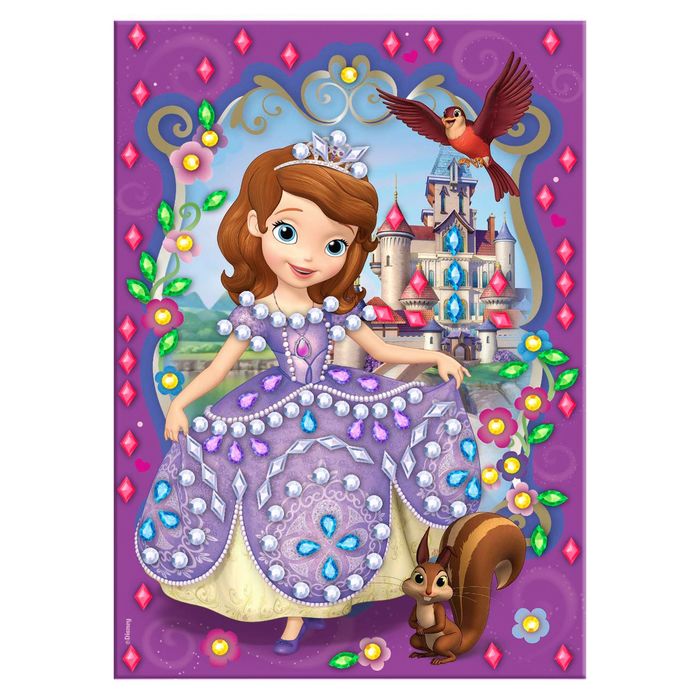 Аппликация форменными стразами "София Прекрасная", карточка для гадания, А5