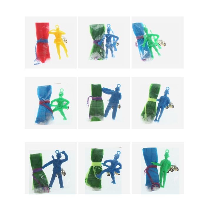 Прикол "Человек" с парашютом, цвета МИКС