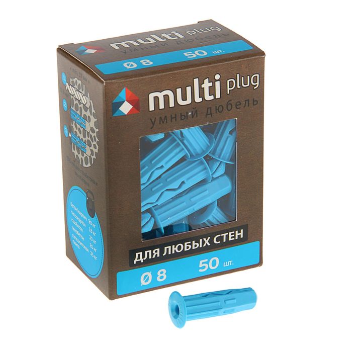 Дюбель MULTI plug 8х32 мм, в упаковке 50 шт.