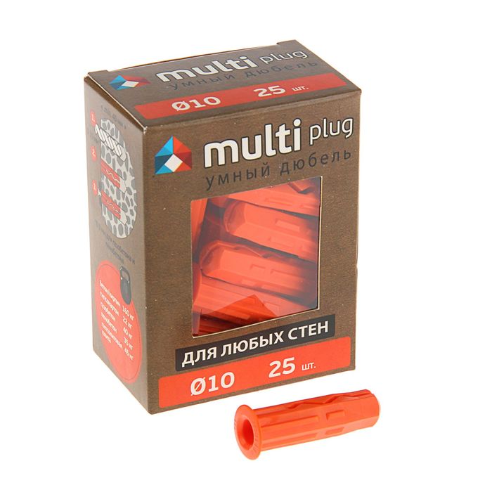 Дюбель MULTI plug 10х40 мм, в упаковке 25 шт.