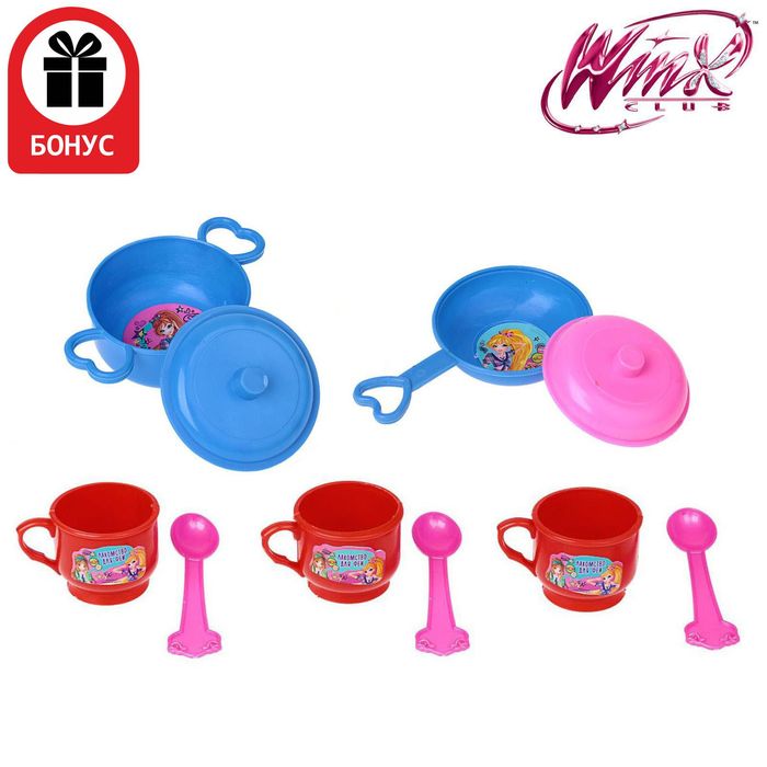 Набор посуды для игры "Кухонные пренадлежности ", 8 предметов, феи ВИНКС