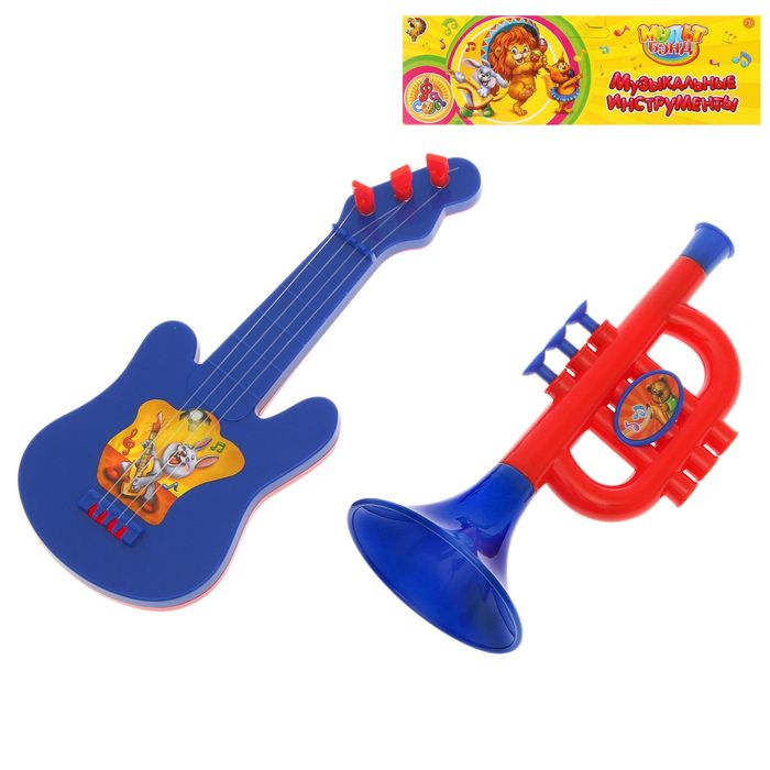 Набор музыкальных инструментов Мульт Бэнд "Музыкальный оркестр-4", 2 предмета
