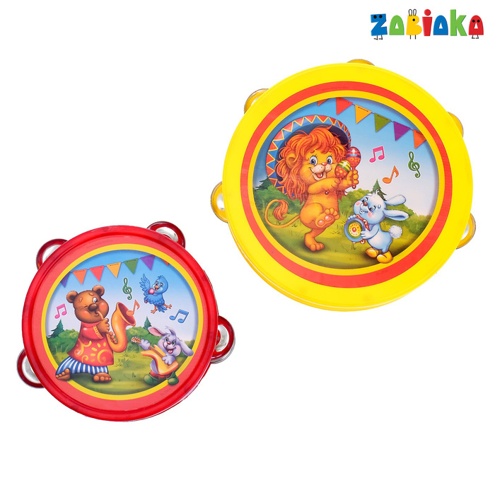 Набор музыкальных инструментов бубны "Мульт Бэнд", 2 предмета