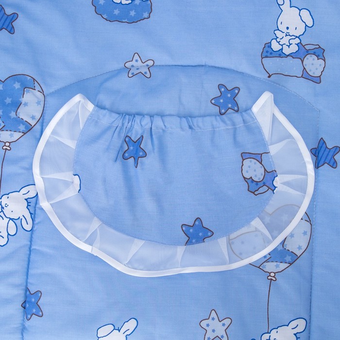 Комплект в кроватку (2 предмета), цвет голубой микс 29.5