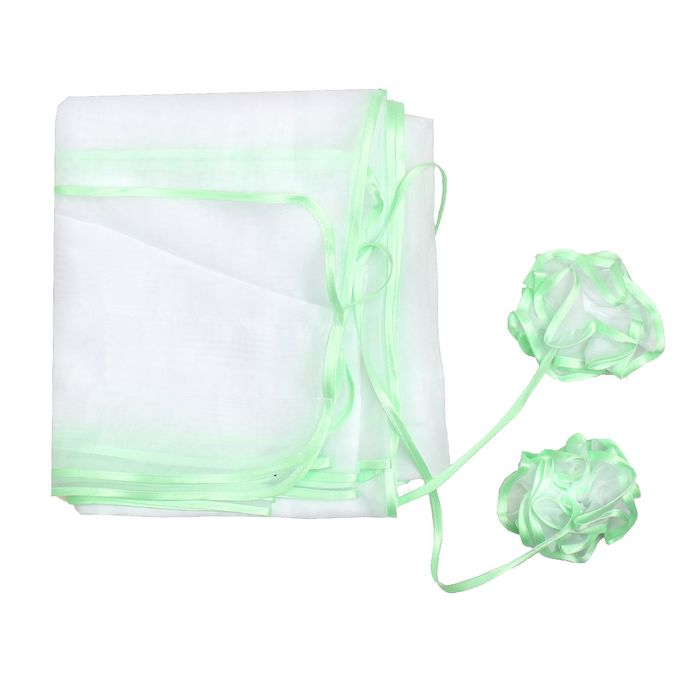 Комплект в кроватку (2 предмета), цвет зелёный микс 29.5