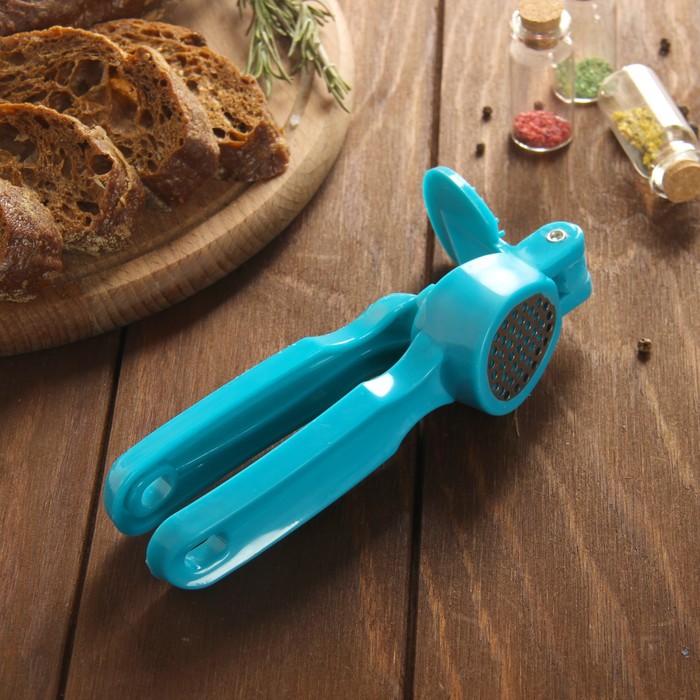 Пресс для чеснока "Леденец" 17 см, цвета МИКС