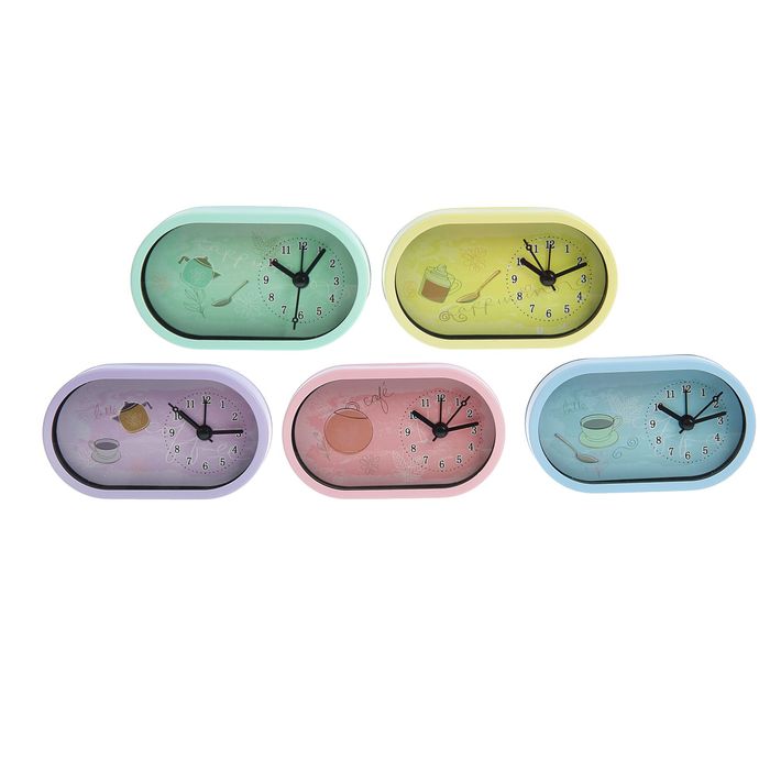 Будильник. Прямоугольные, Кофе, микс 6,5*11,5см