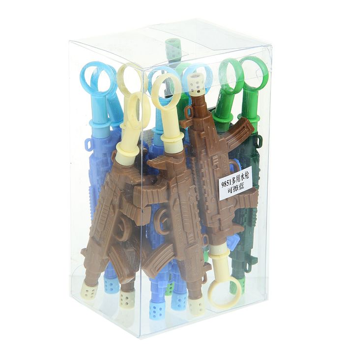 Ручка шариковая-прикол Автомат МИКС (брызгалка)