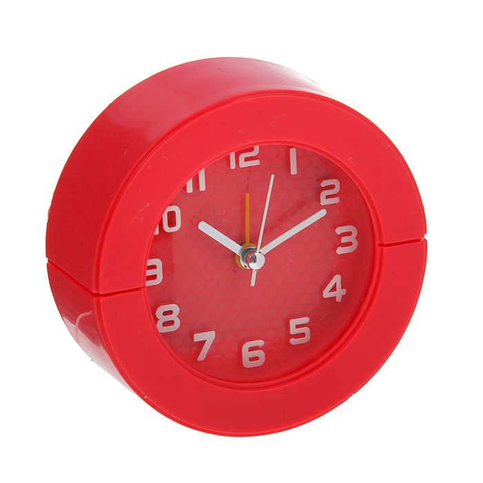 Будильник круг цифры объем, Соты на циферблате микс d=10,5см