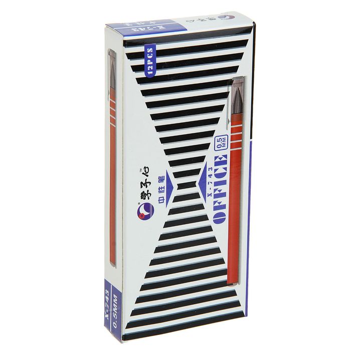 Ручка гелевая 0,5мм черная корпус прорезиненный МИКС