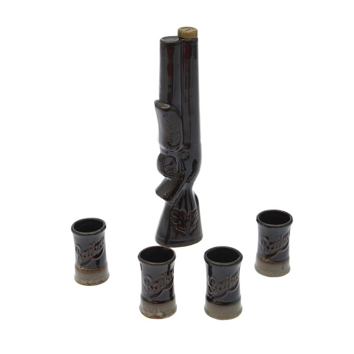 Штоф "Ружье", 5 предметов, 0,5 л , 0,1 л