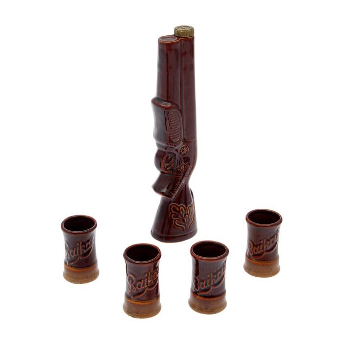 Штоф "Ружье", 5 предметов, 0,5 л , 0,1 л