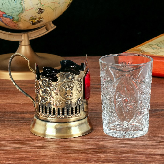 Подстаканник со стаканом "Уважаемый человек"