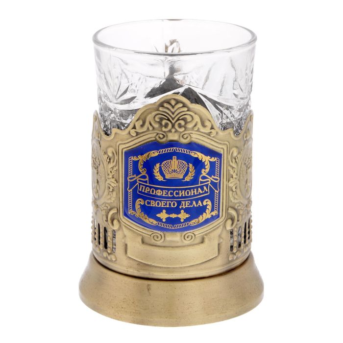 Подстаканник со стаканом "Профессионал своего дела"
